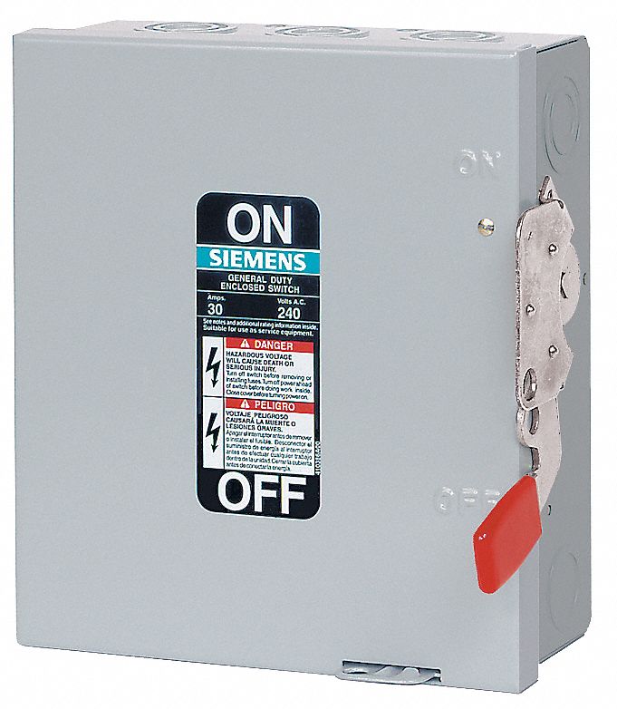 Safety Switch, NEMA 1, 4W, 3P, 9x8.5x5.5