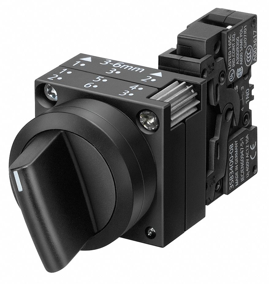 Complete Sel Sw, Non-Ill, 3Pos, 22mm, Std, PL