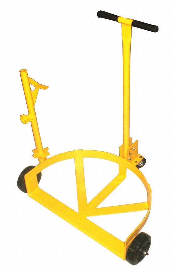 Drum dolly, 1200 lb, 6 In H, 5, 30, 55 gal.
