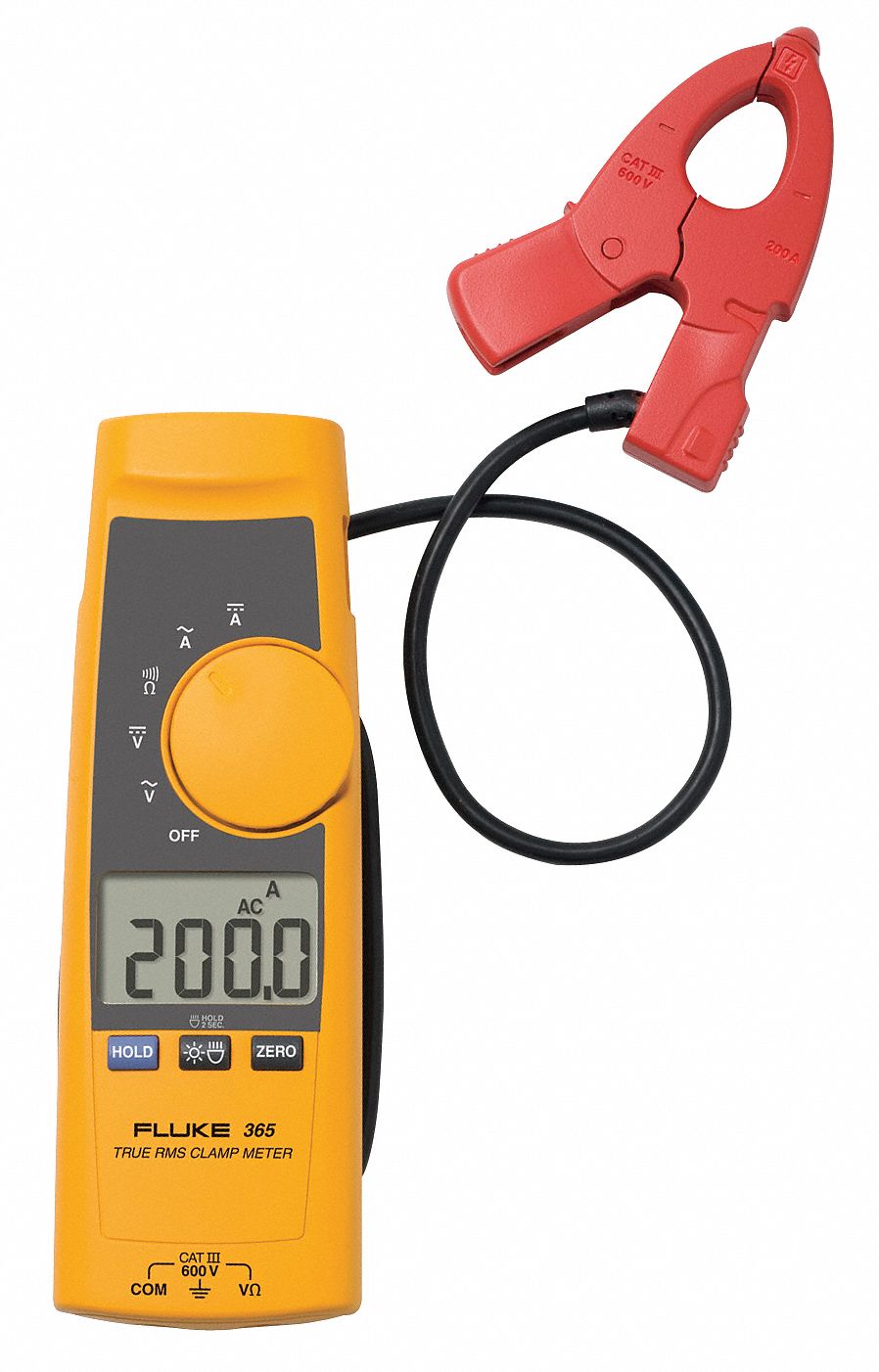 Detachable Jaw Ammeter, 200A, TRMS