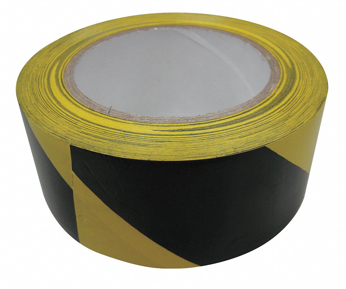 Hazard Marking Tape, Roll, 2In W, 108 ft. L