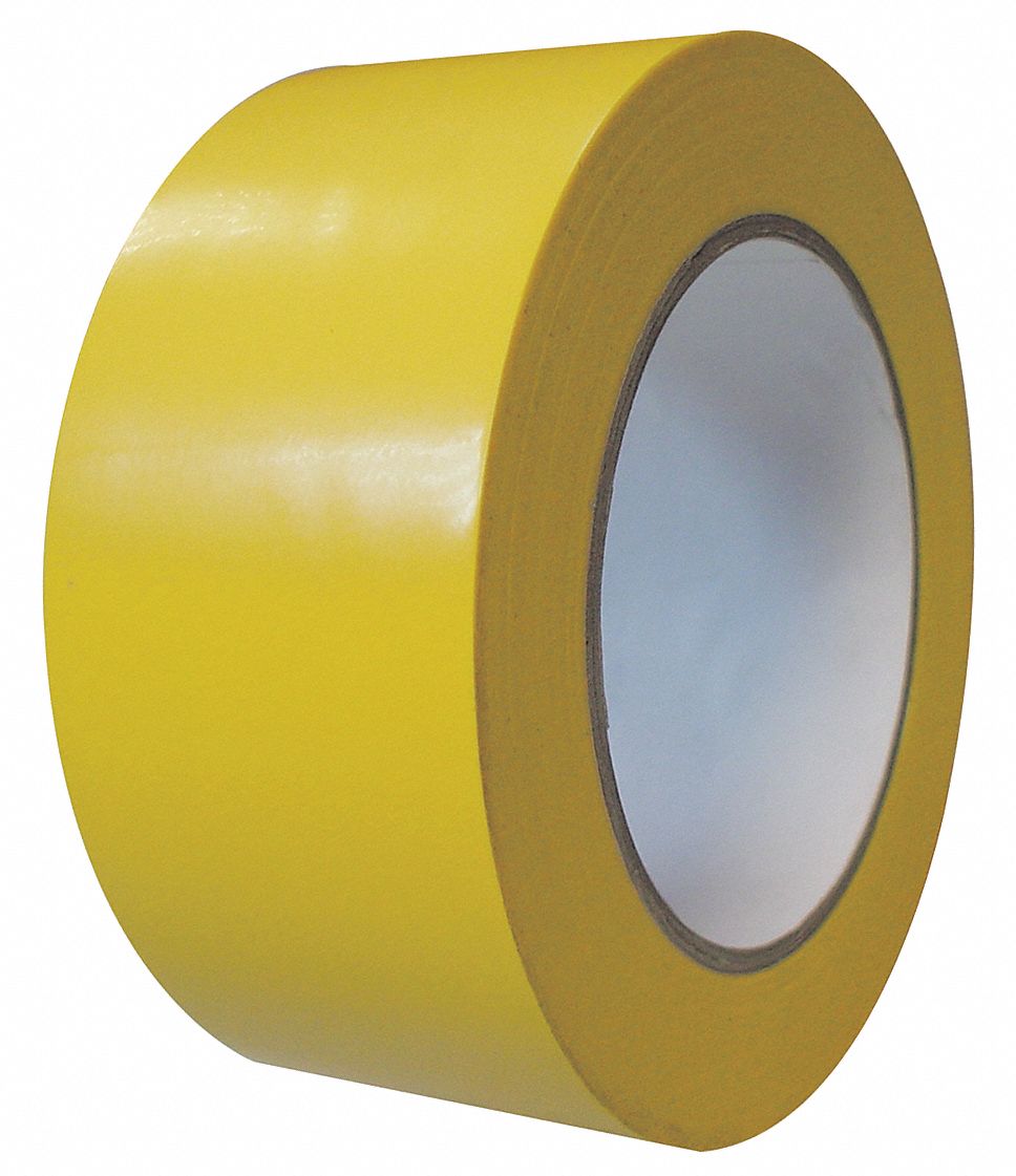 Marking Tape, Roll, 2In W, 108 ft.L, Yellow