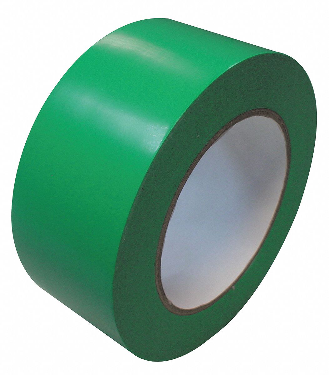 Marking Tape, Roll, 2In W, 108 ft.L, Green