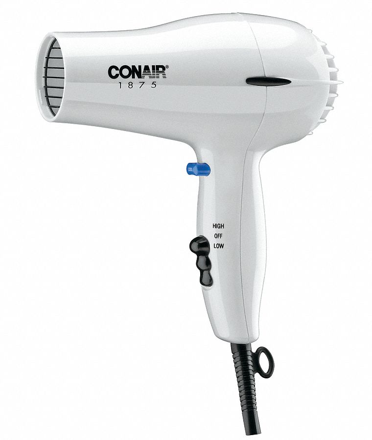 Hairdryer, Handheld, White, 1875 Watts