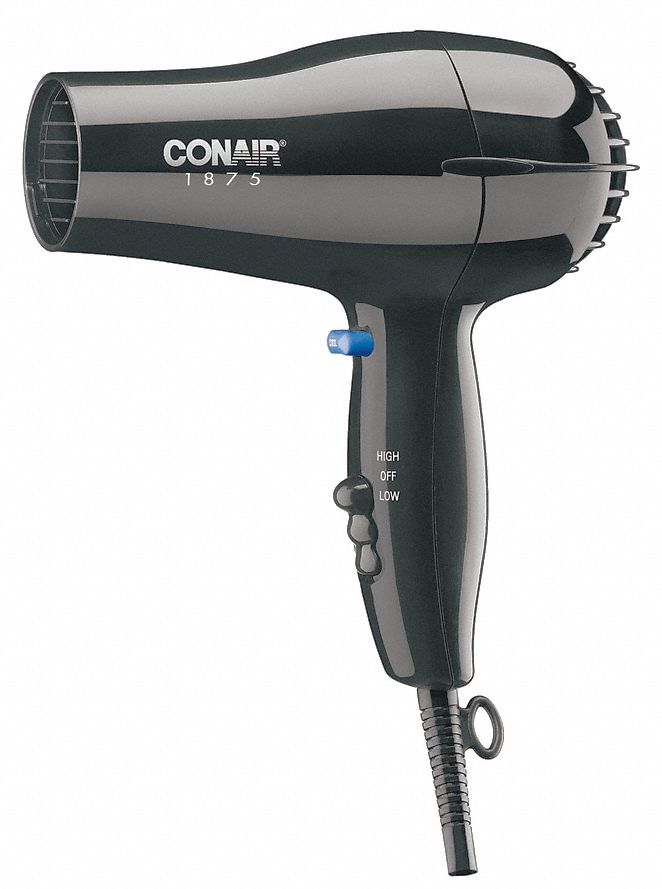 Hairdryer, Handheld, Black, 1875 Watts