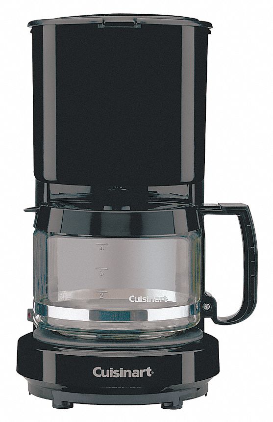 Coffeemaker, 4 Cup, Black, 550 Watts
