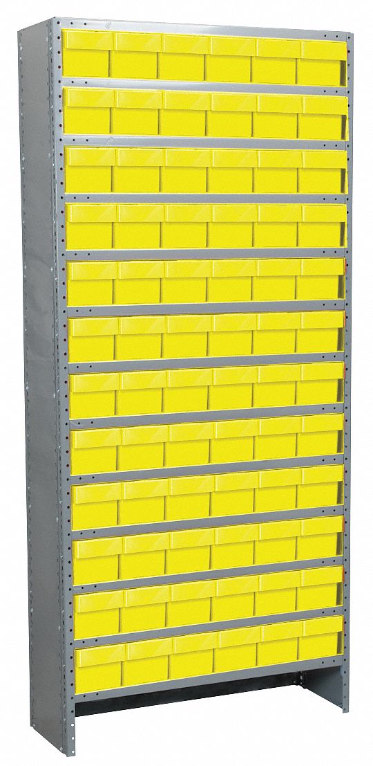 Shelving Unit, H79xW36xD12, w/(72) 4KEZ2