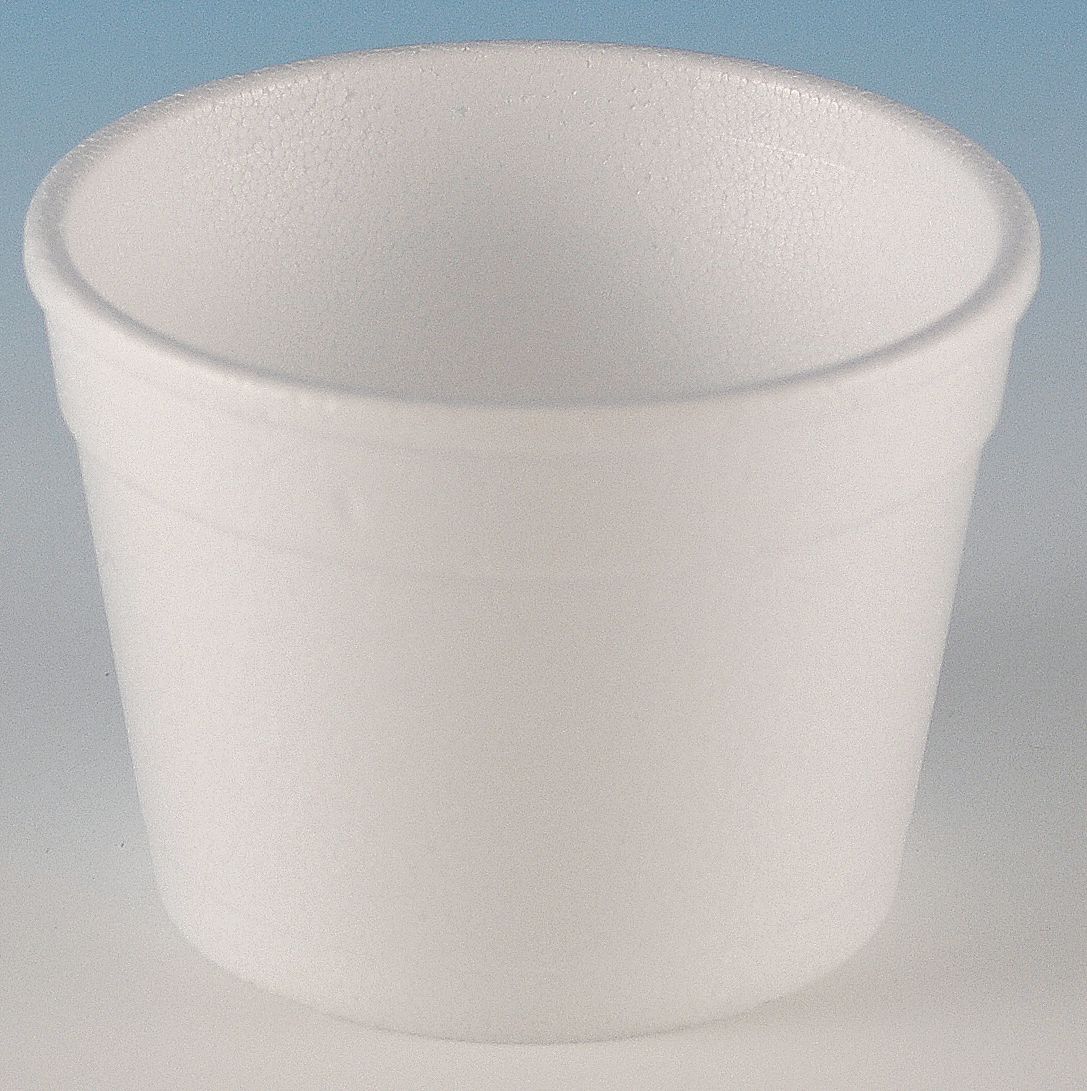 Container, Disposable, White, 4 Oz, PK 1000