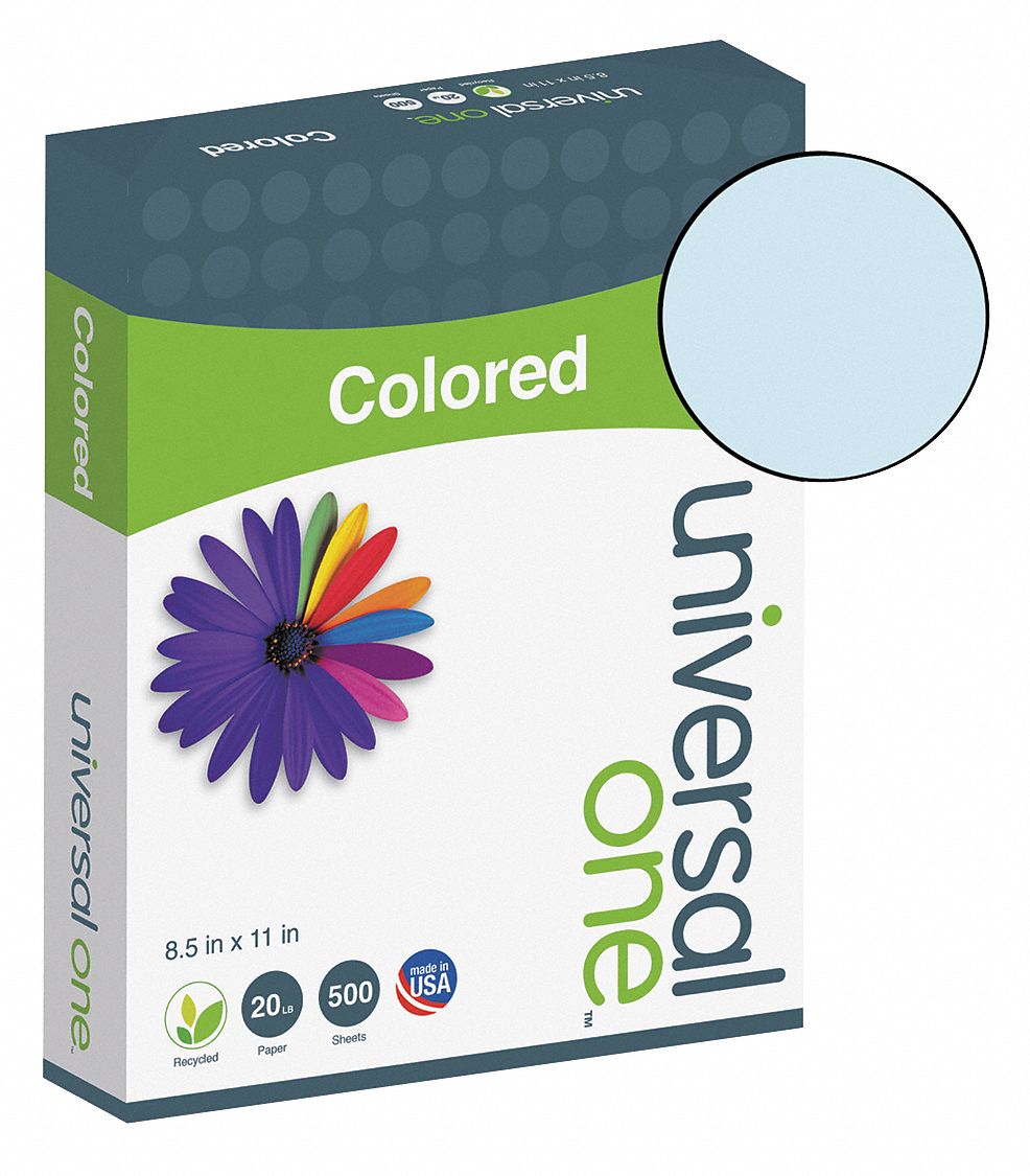Paper, Letter, Blue, 20Lb, PK500