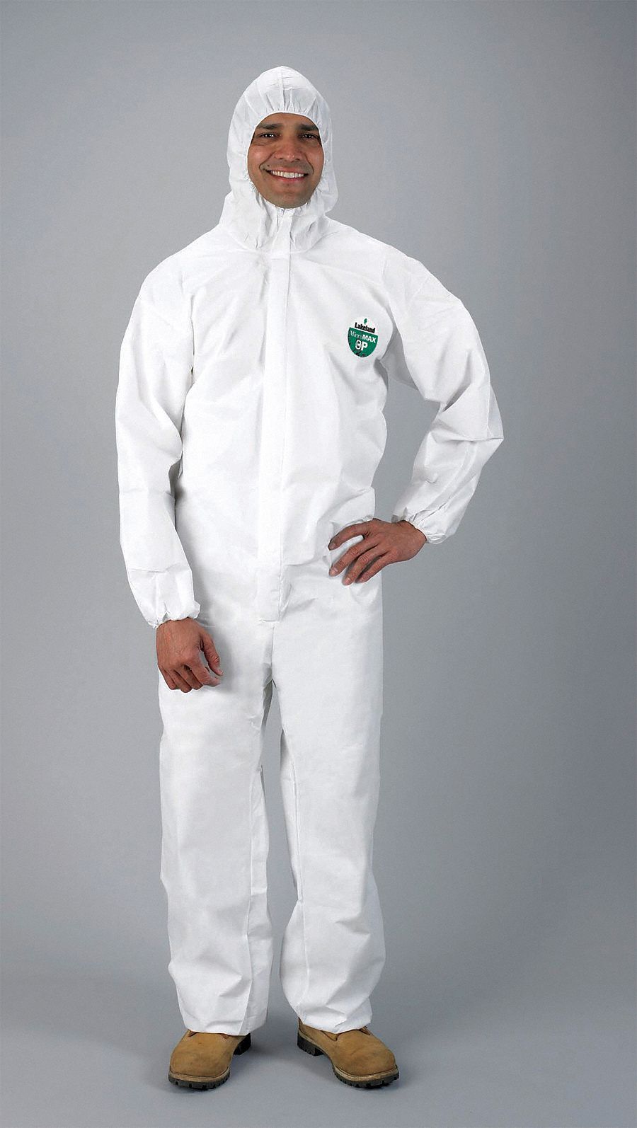 Hooded MicroMax(R) 3P, White, Elastic, 3XL