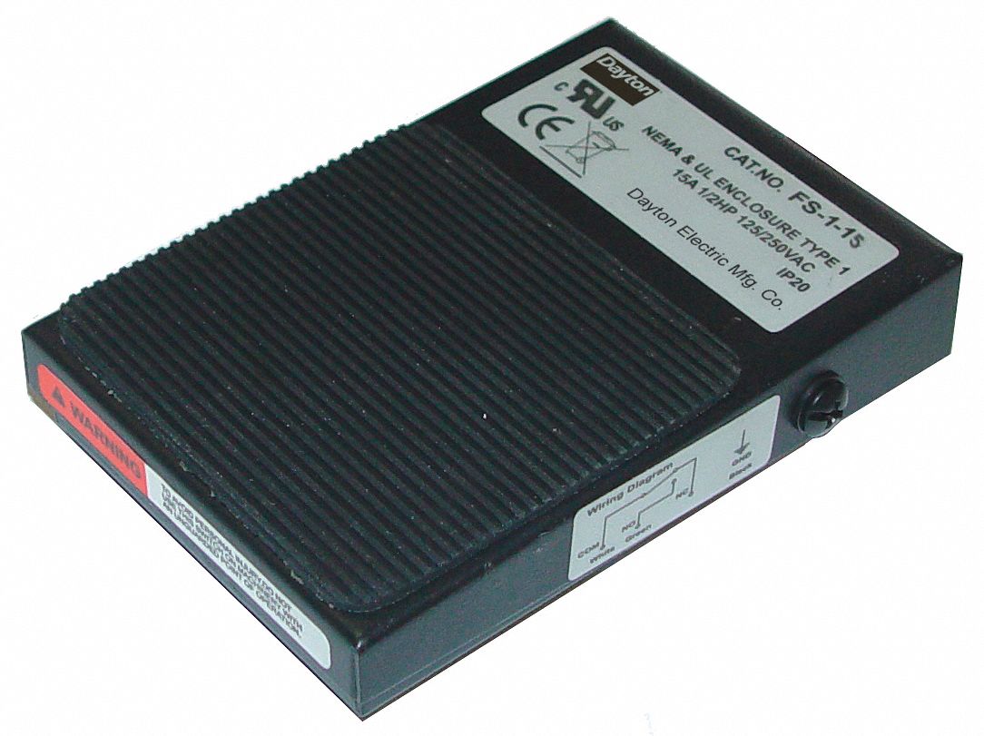 Light Duty Foot Switch, Momentary Action