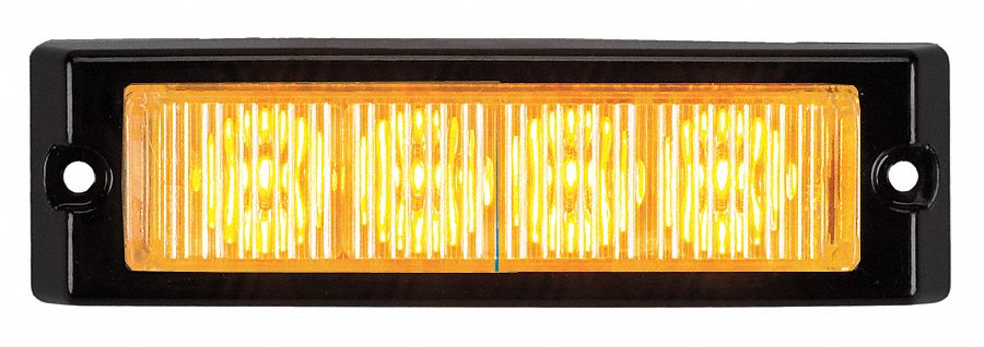 Sngl Hd Dash/Deck Light, LED, Ambr, 4-1/2 W