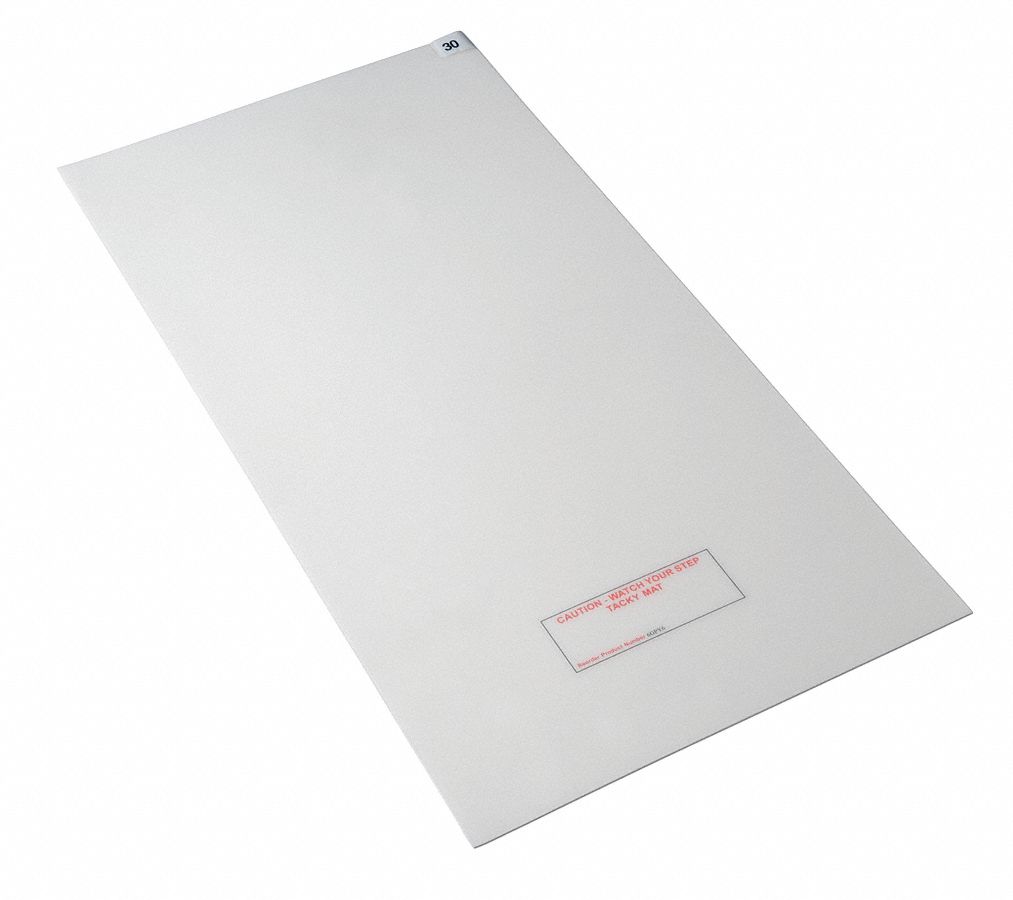 Tacky Mat, White, 36 x 36 In, PK4