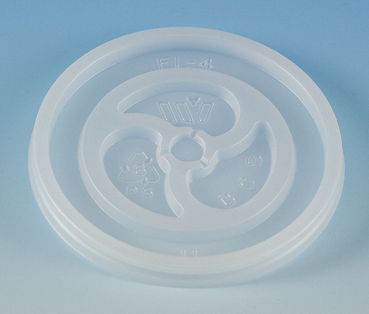Disposable Lid, Non-Vented, Trans, PK 1000