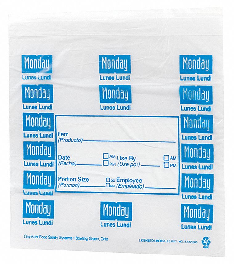 Day Portion Bag, 7 x 6-1/2, Pk 2000