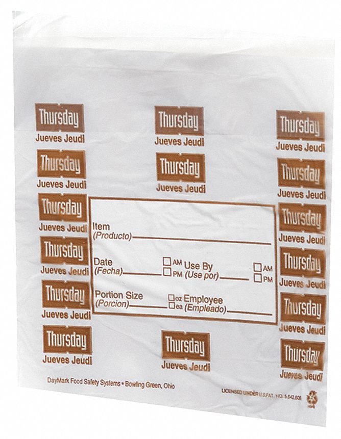 Day Portion Bag, 7 x 6-1/2, Pk 2000
