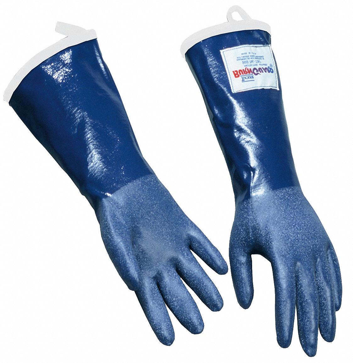 Steam Resistant Gloves, Blue, L, Rubber, PR