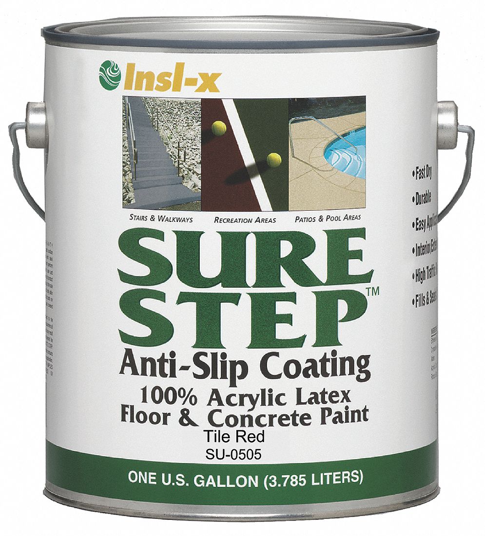 Anti-Slip Coating, Tile Red, 1 gal.
