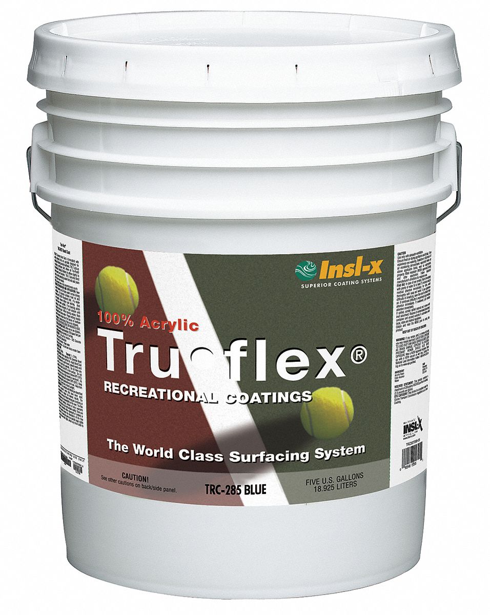 Tennis Court Paint, Textured, Blue, 5 gal.