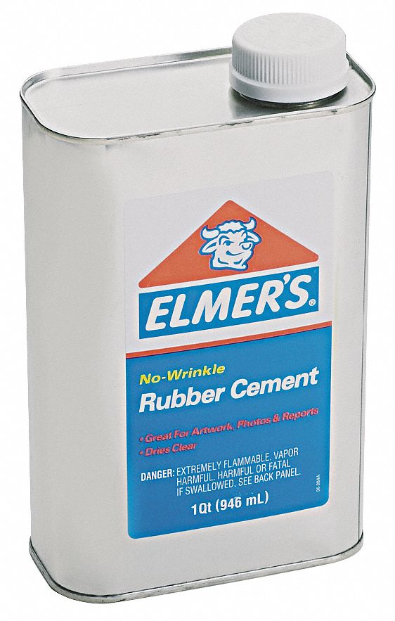 Adhesive, Rubber Cement, 1qt.