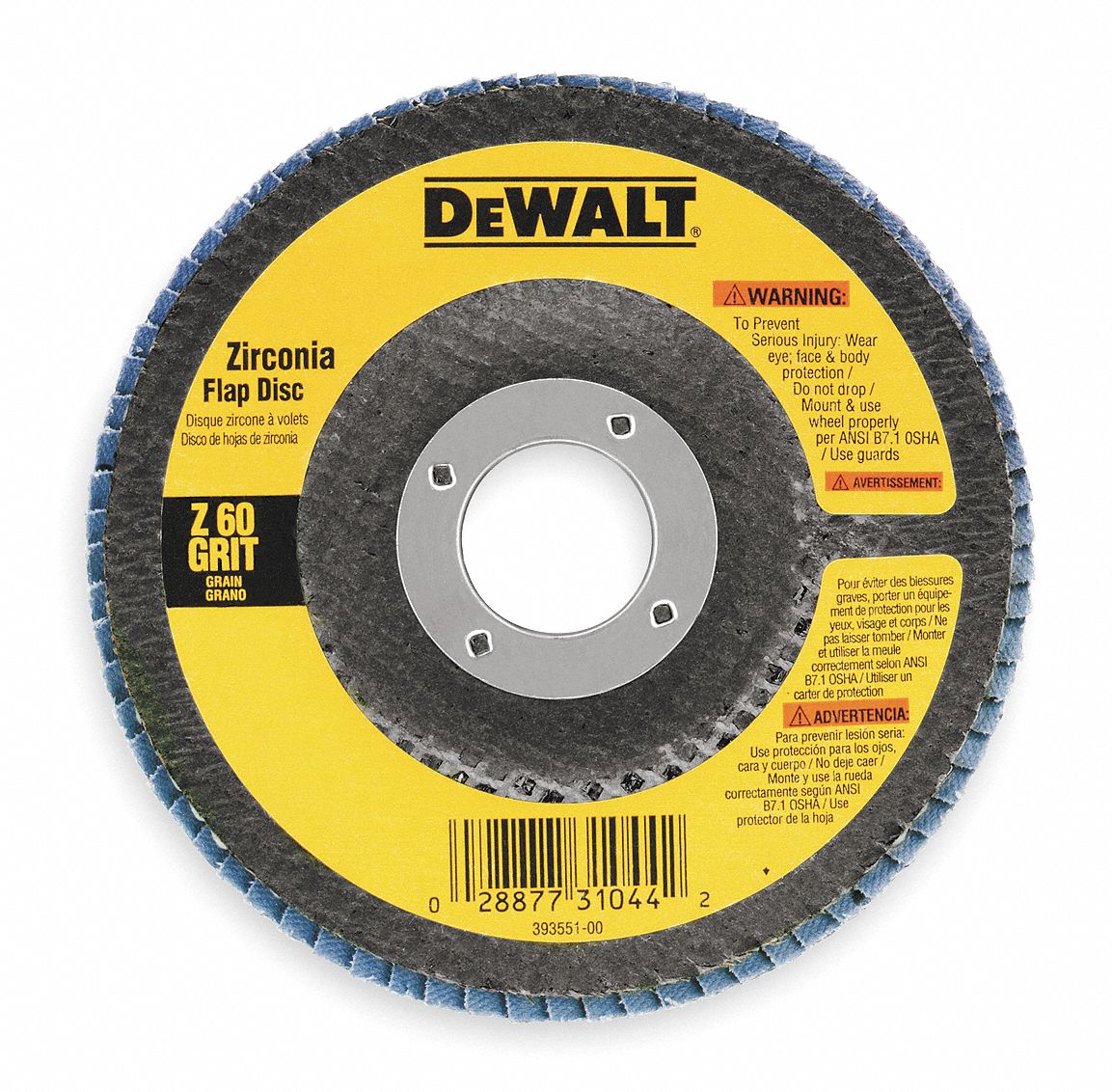 Arbor Mount Flap Disc, 4-1/2in, 36, Coarse