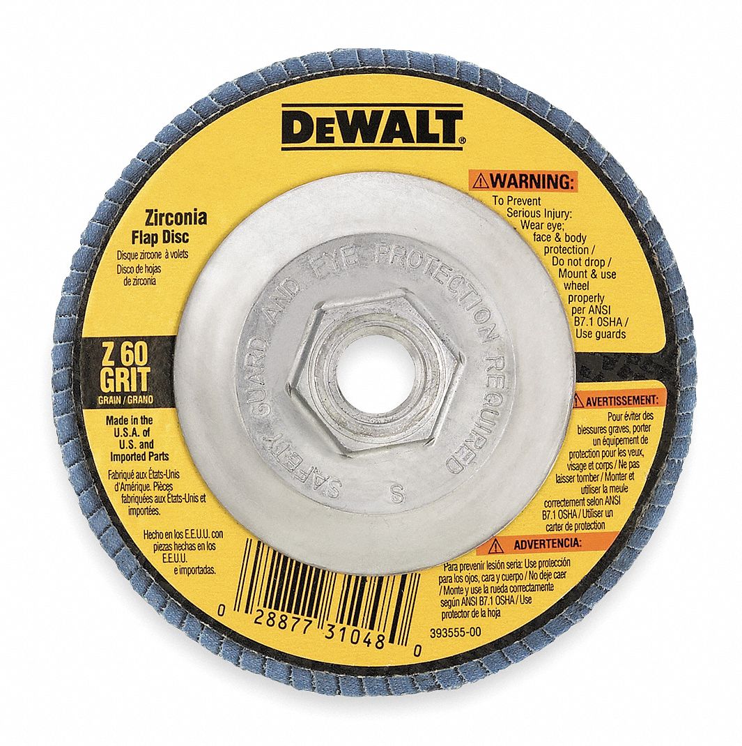 Arbor Mount Flap Disc, 4-1/2in, 60, Coarse