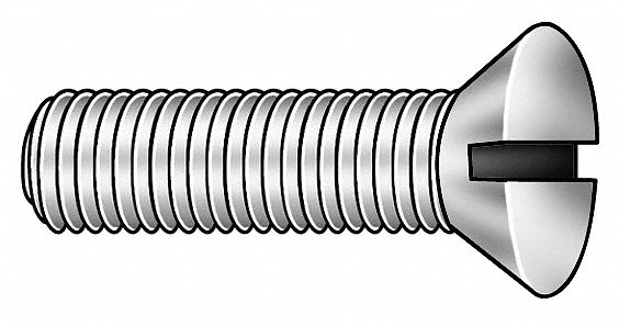 Mach Scr, Flat, 1/4-20x1 1/2, Pk 1500
