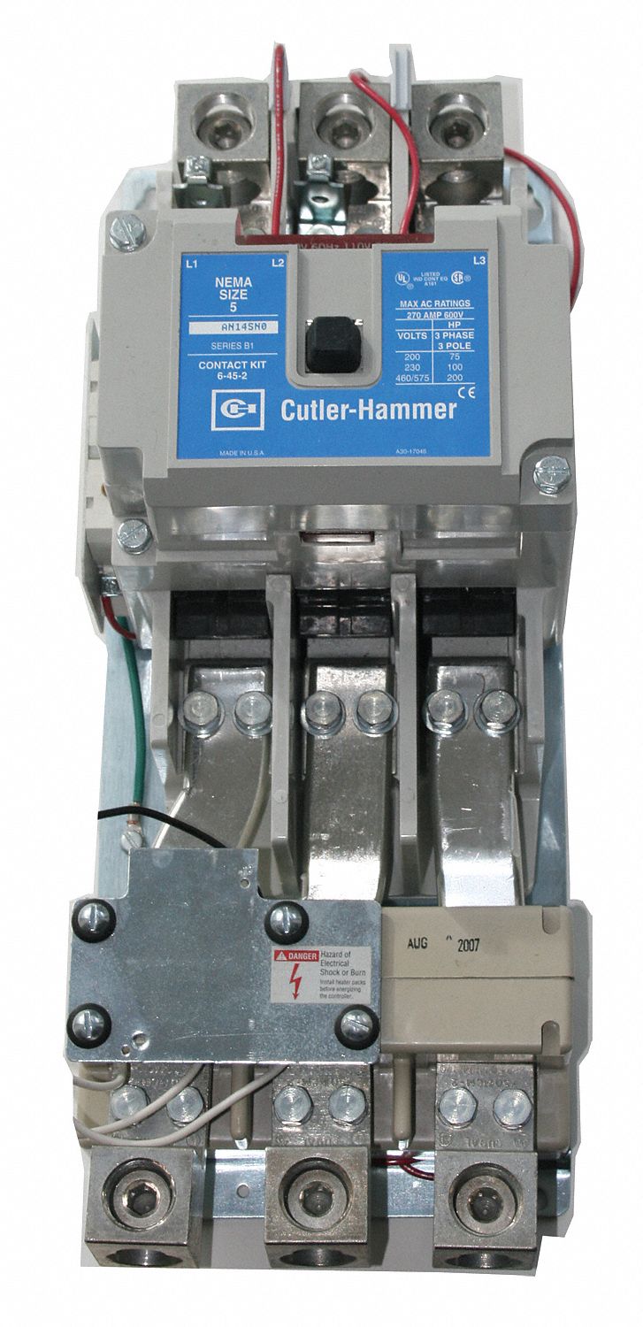 NEMA Contactor, 120VAC, 135A, Size4, 3P, Open