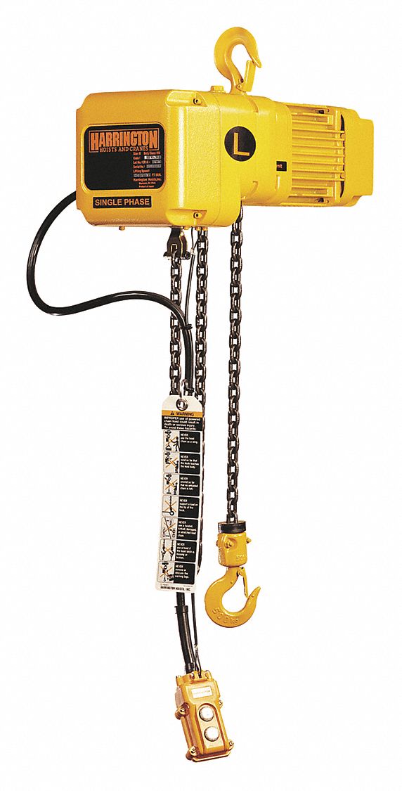 Electric Chain Hoist, 1000 lb., 7 fpm