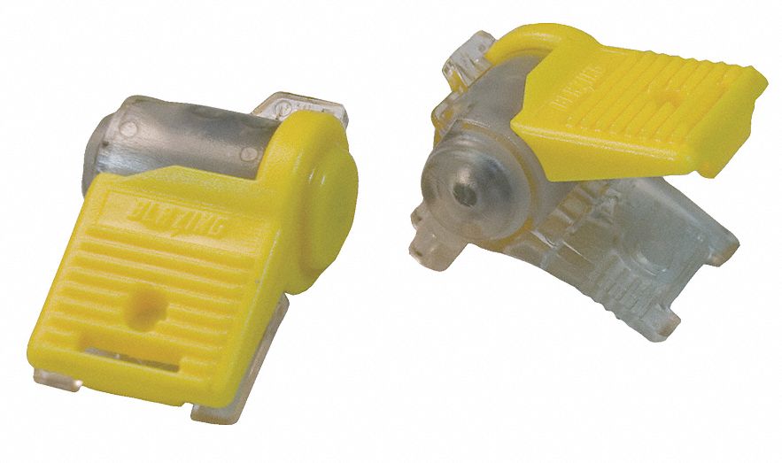 Wire Connector, Water Resistant, Ylw, Pk2