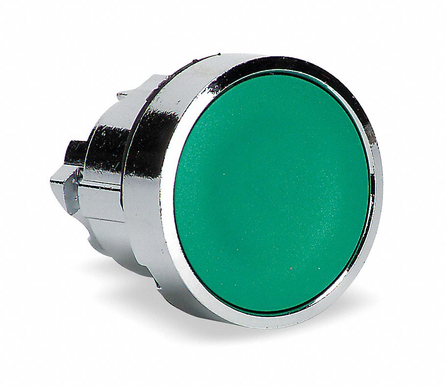 Pushbutton, 22mm, GR, Momentary, Flush
