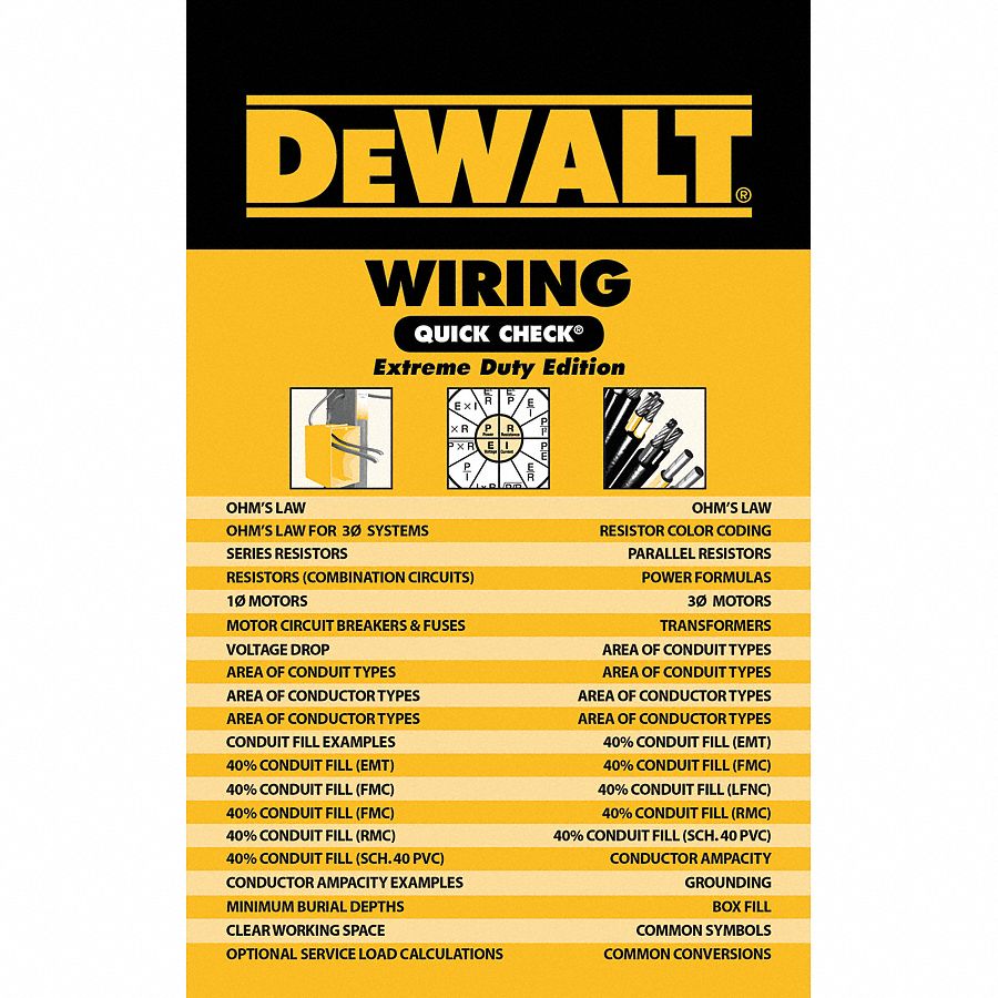 DEWALT Wiring Quick Check 1st Edition
