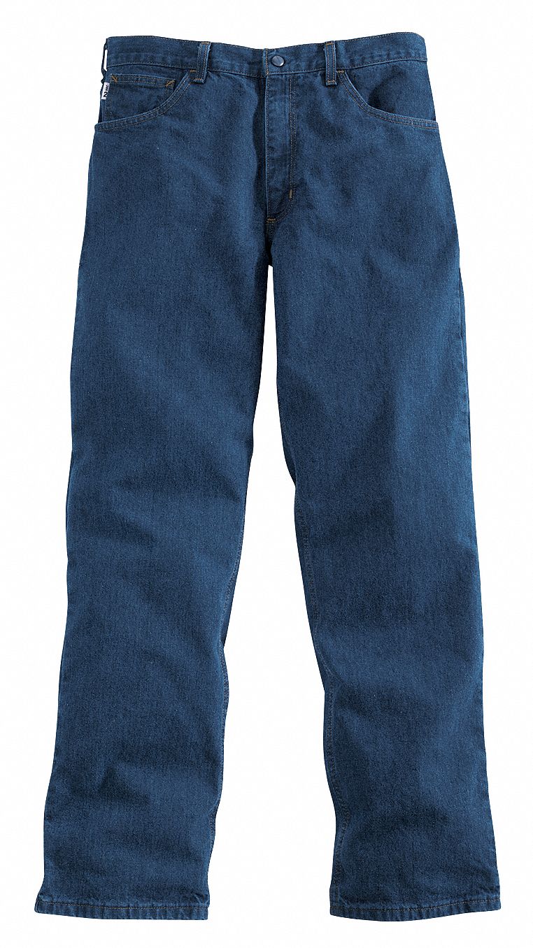 Pants, Blue, Cotton, 36 x 32 In.