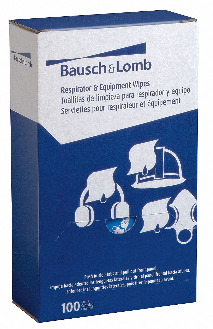 Pre-Moistened Rsptr and Eapt Wipes, PK100