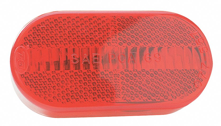Clearance/Marker, Oval, Red
