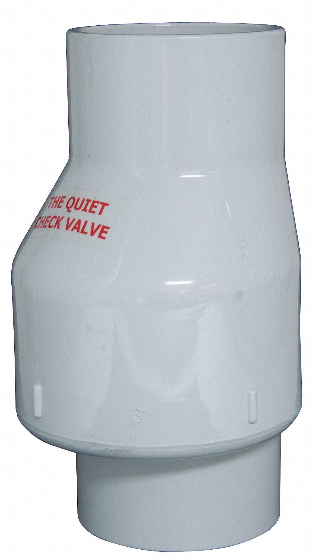 Check Valve, 3 In, Solvent Weld, PVC
