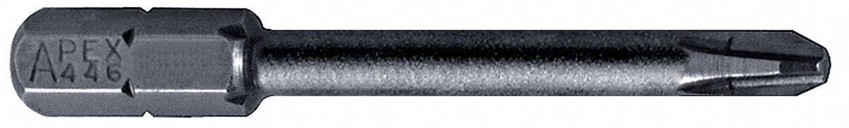 Phillips Insert Bit, #2, 2 In L, Reduced