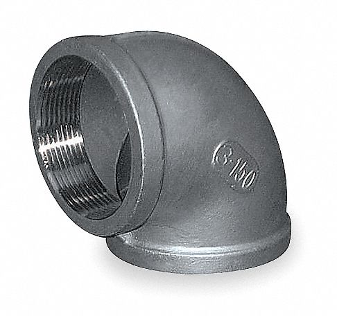 Elbow, 90 Deg, 3/4 In, Threaded, 316 SS