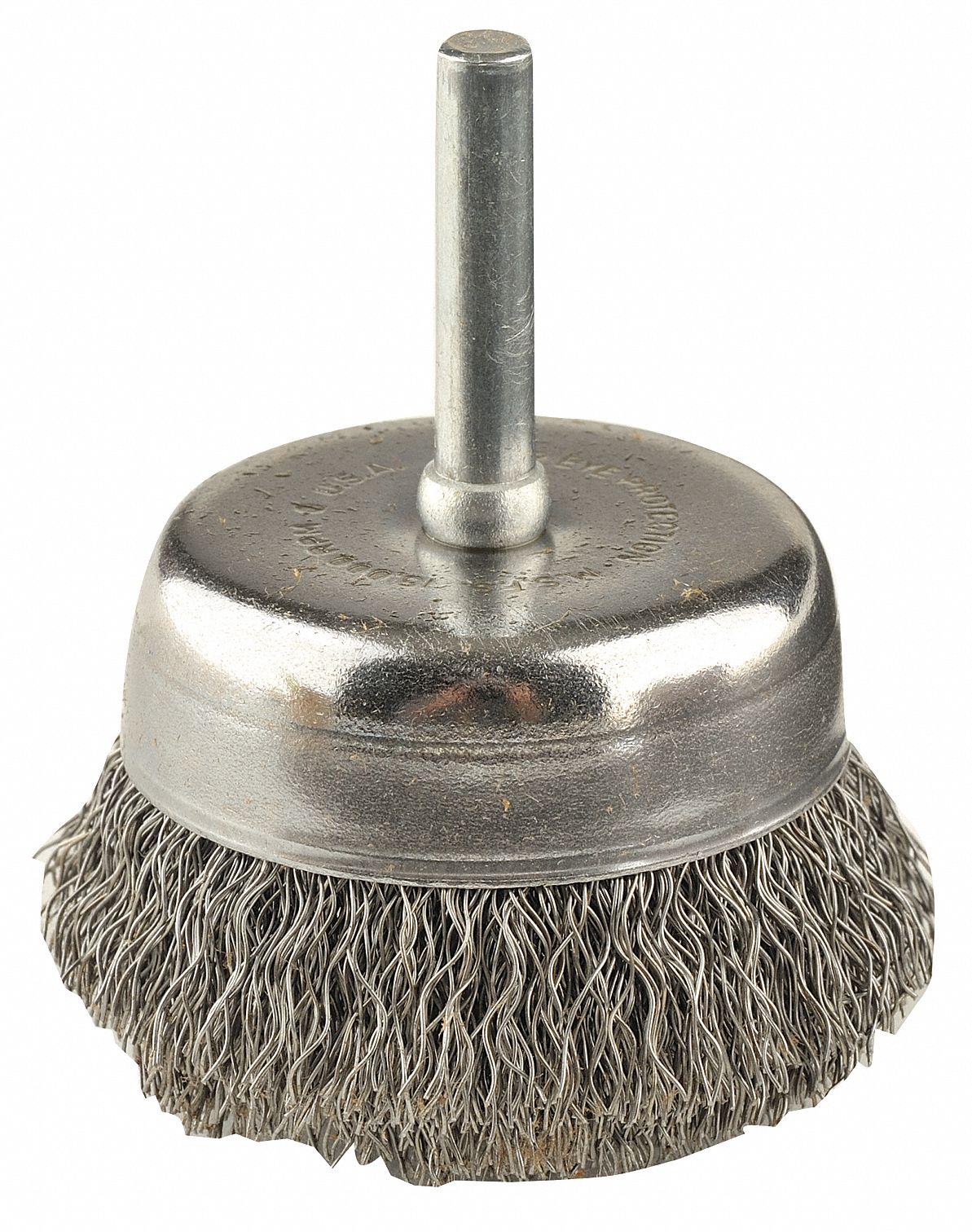 Cup Brush, Crimp, 2 D, Max RPM 13, 000