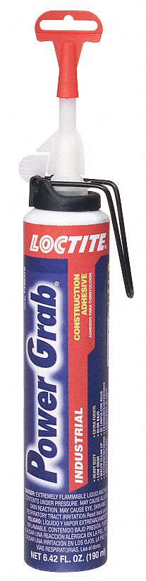 Construction Adhesive, 190mL Can, Wht