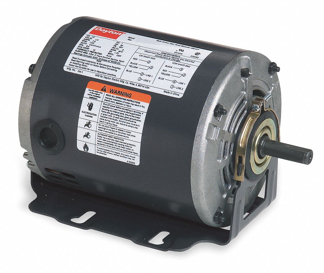 Motor, 1/3 HP, Split Ph, 1725 RPM, 115 V