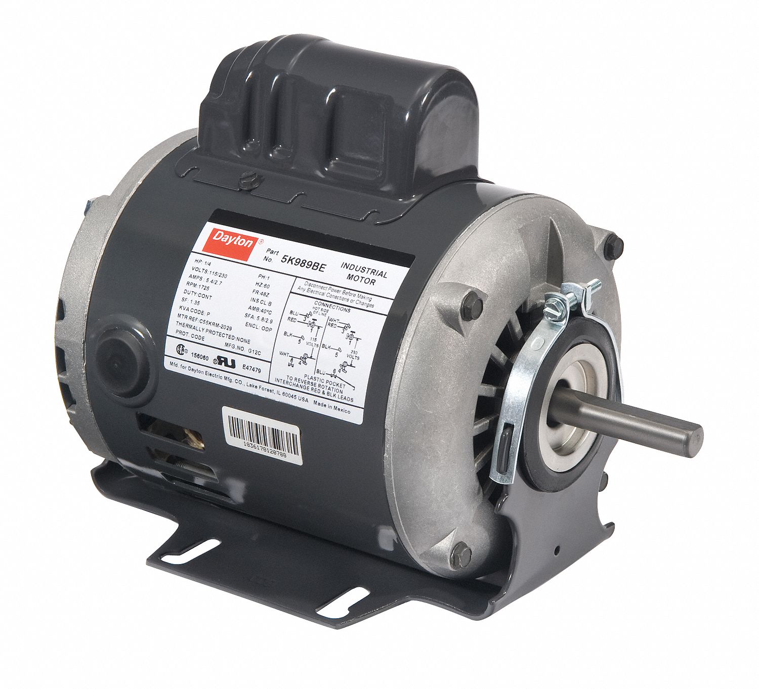 GP Mtr, CS, ODP, 1/3 HP, 1725 rpm, 48Z
