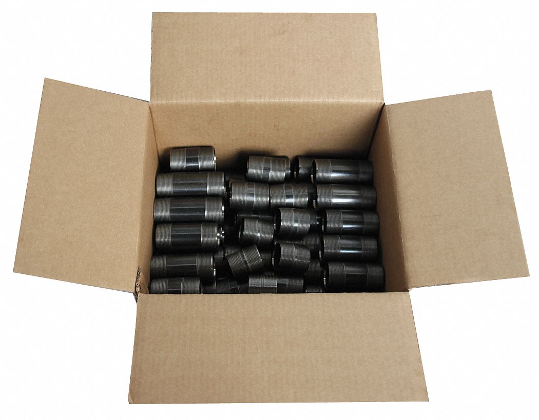 Pipe Nipple Assortment, Black, 3/8In