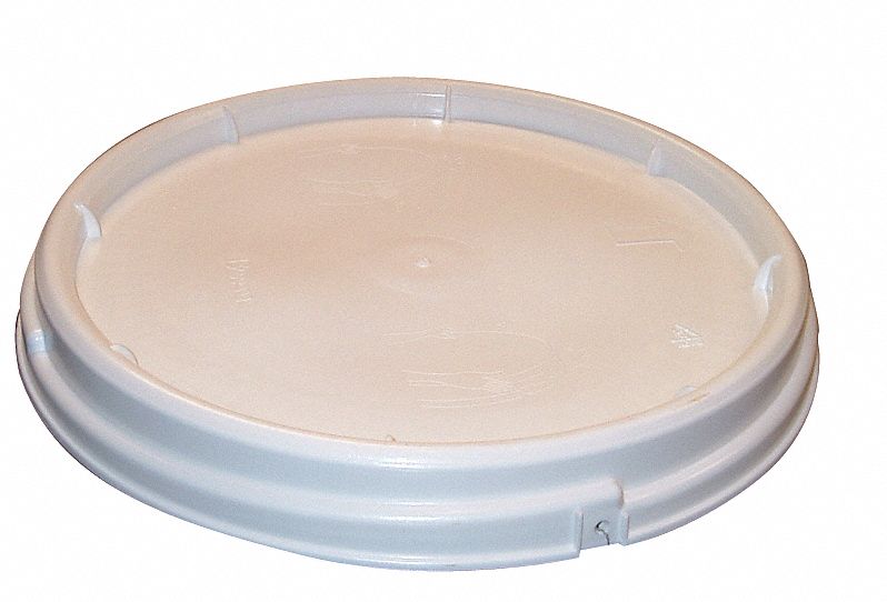 Lid, HDPE, Wht, 10 Gal, UN, No Gasket
