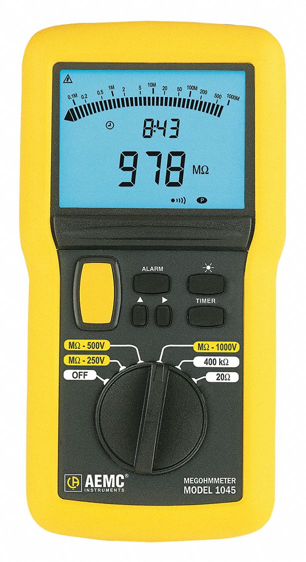 Battery Operated Megohmmeter, 1000VDC