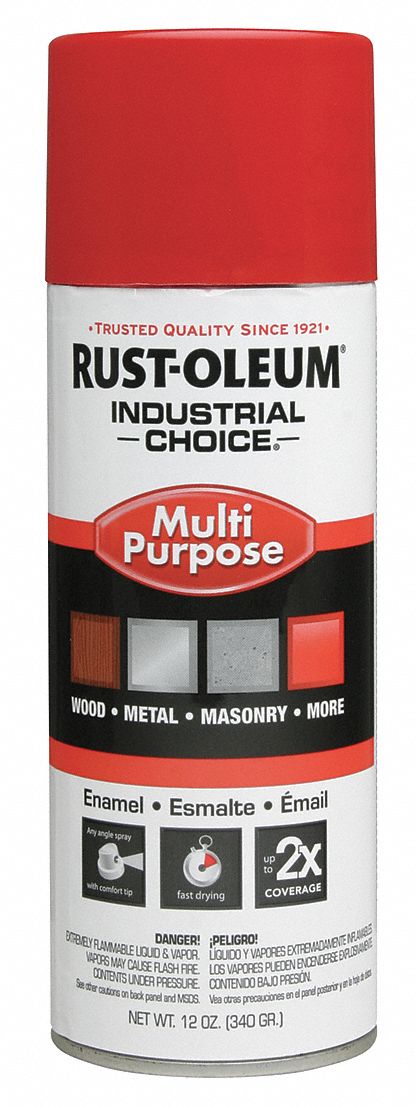 Spray Paint, OSHA Safety Red, 12 oz.