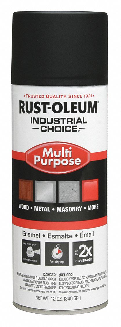 Spray Paint, Black, 12 oz.