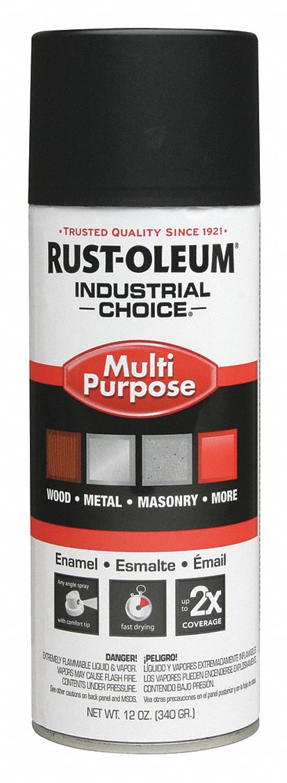 Spray Paint, Black, 12 oz.