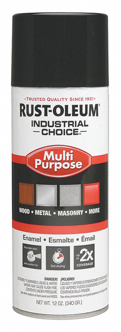Spray Paint, Black, 12 oz.