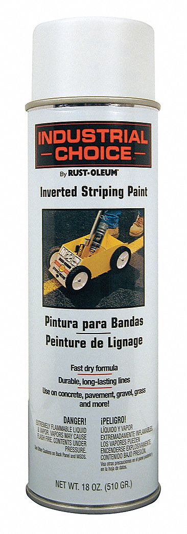 Striping Paint, White, 18 oz.